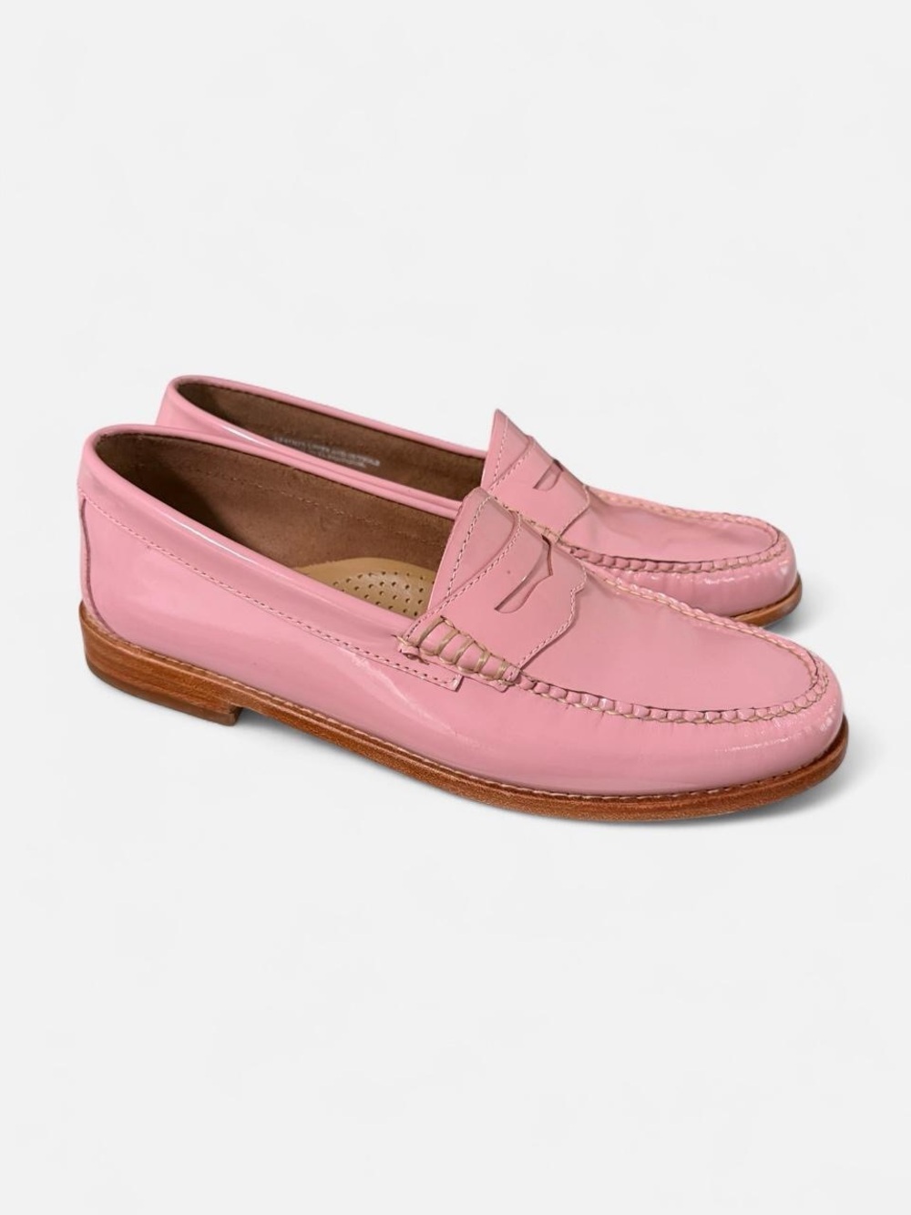 Weejuns women’s size 9 pink leather loafers #weejuns Bass